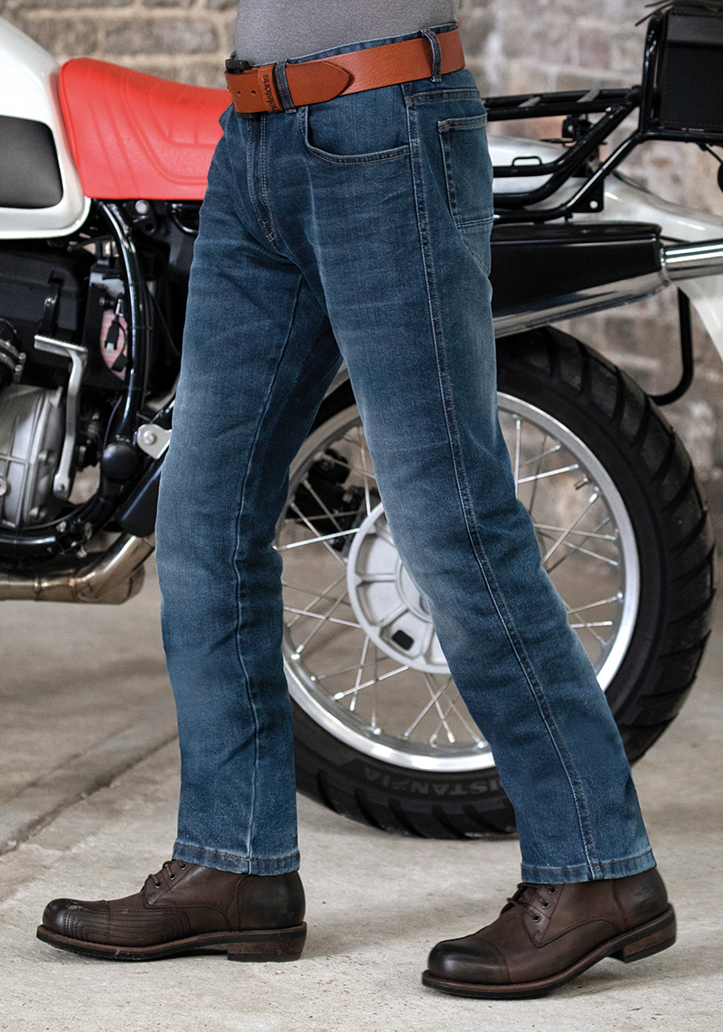 Guy wearing Rokker Rokkertech single layer jeans